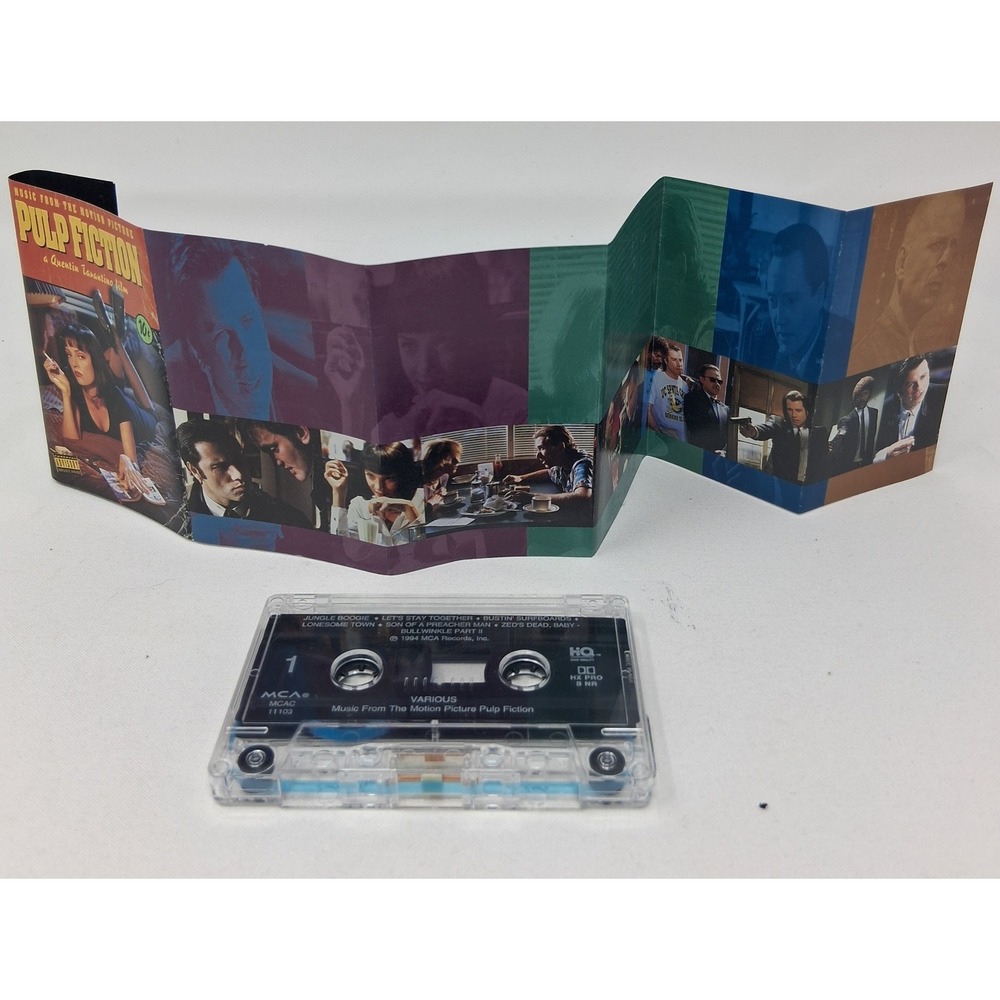 Pulp Fiction Soundtrack Cassette Tape 1994 MCA MCAC-11103 Quentin Tarantino Film - Picture 4 of 7